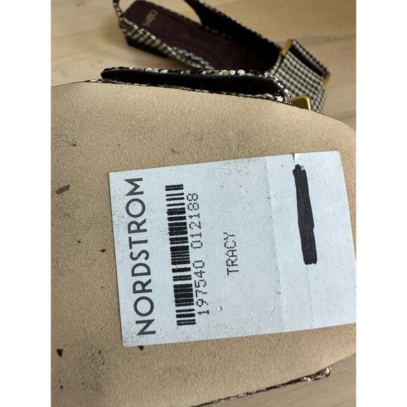 Franco Sarto Tracy flats Size 6 Plaid Slingback Fall Fashion Academia - Picture 4 of 7